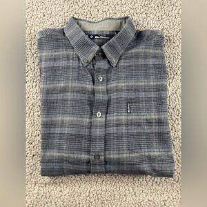 Ben Sherman Gray and Black Plaid Shirt men’s size XL